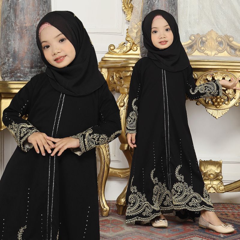 Gallery Exclusive Abaya Hitam Gamis Dubai 03 kids