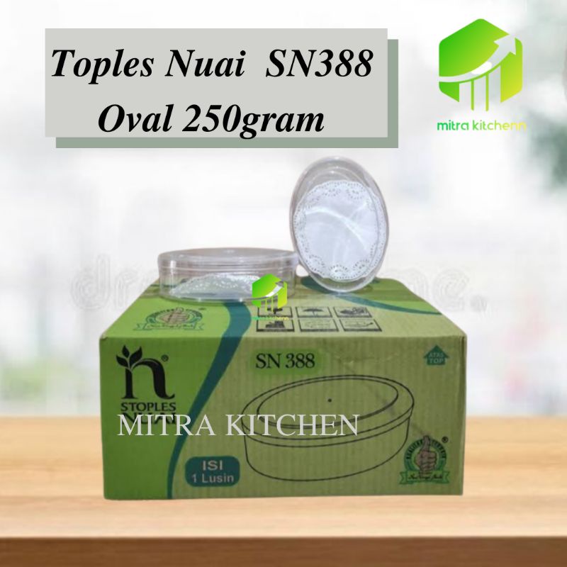Toples Nuai SN 388 Oval Toples Nuai SN 268 Kotak 250gram toples Nastar 1Lusin