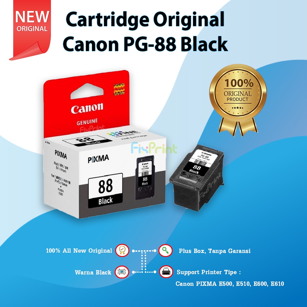 Cartridge Original Canon PG-88 PG 88 PG88 Black