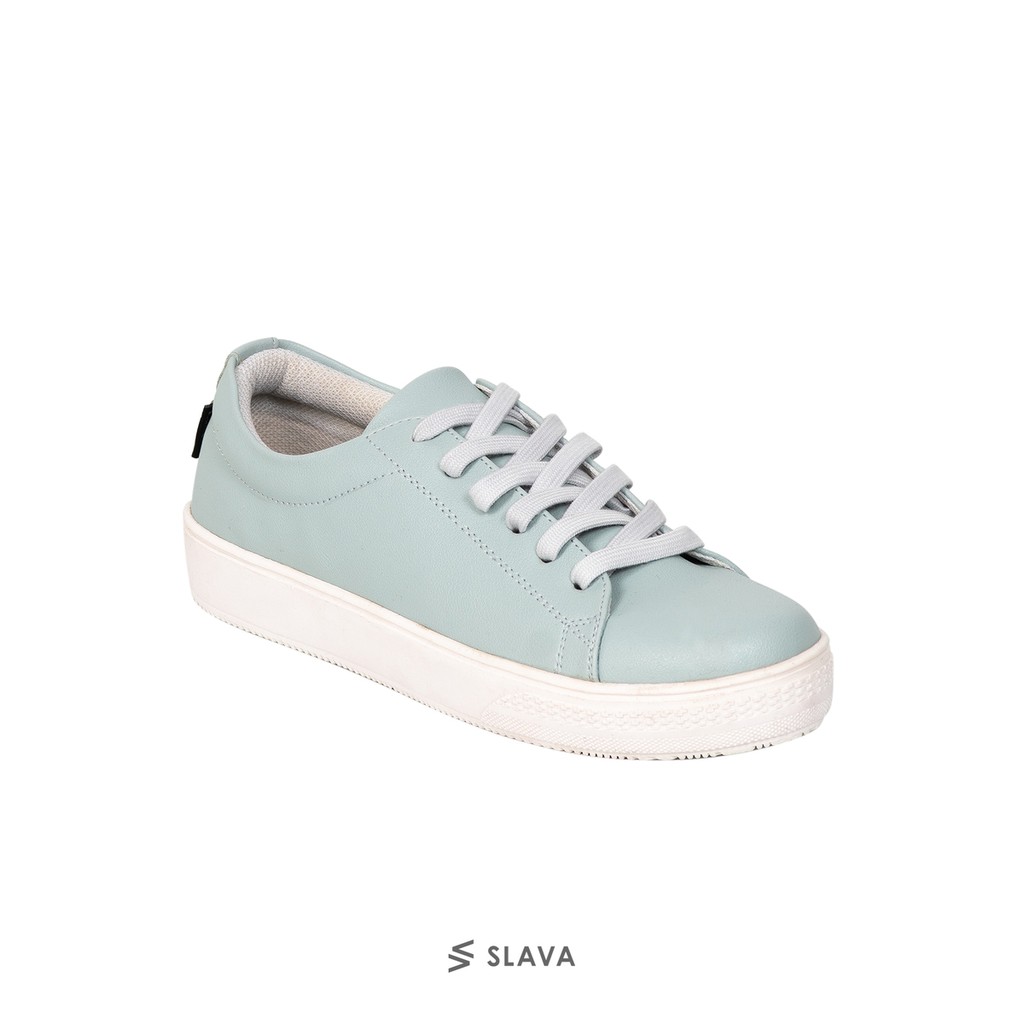 SLAVA - Blossom Black Sepatu Sneakers Wanita - Original Footwear-Skyblue