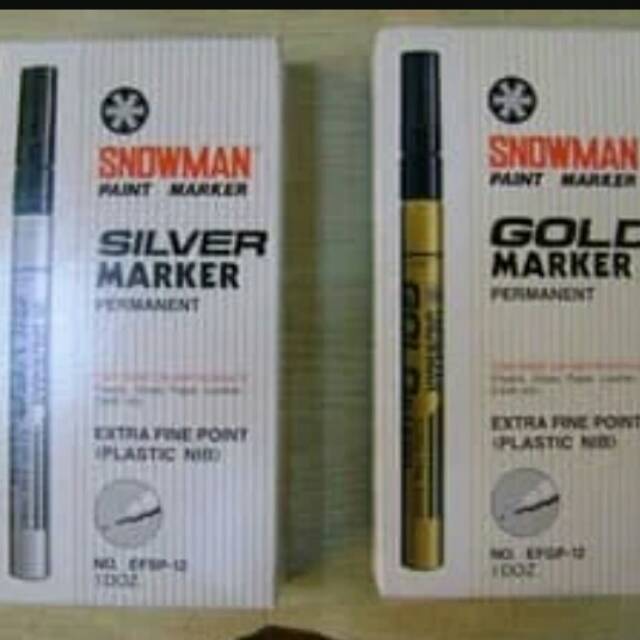 

Spidol Snowman Gold / Silver Marker