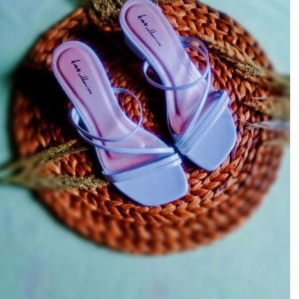 sandal hels - Brenda Sandal Wanita Hak Tahu Tinggi 5Cm