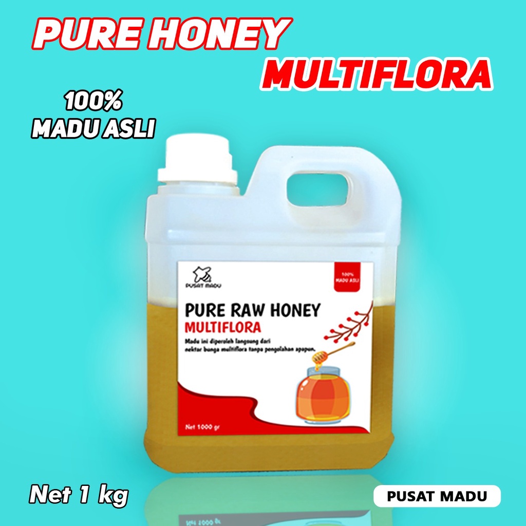 MADU ASLI 100% MADU MENTAH ASLI 1KG - NEKTAR KOPI - AKASIA - MULTIFLORA - MADU HUTAN HITAM - PURE RAW HONEY