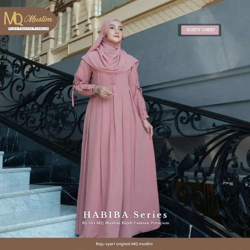 TERBARU GAMIS SET PASHMINA | GAMIS HABIBA SERIES BY MQ MUSLIM
