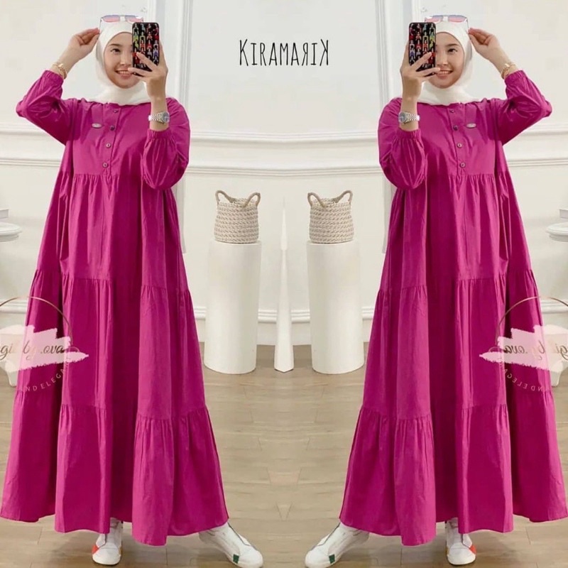 DASTER ARAB | GAMIS JEJE | RAYON SUPER GRADE A ORI MODEL KANCING DEPAN BUSUI &amp; BUMIL LD 110