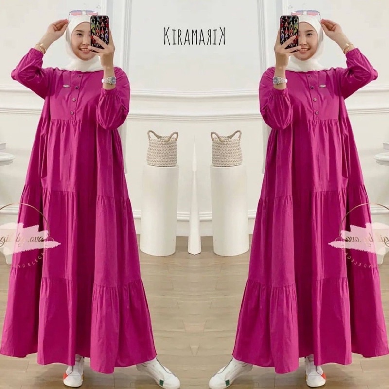 DASTER ARAB | GAMIS JEJE | RAYON SUPER GRADE A ORI MODEL KANCING DEPAN BUSUI &amp; BUMIL LD 110