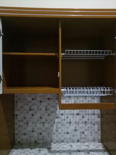 Promo! Lemari Dapur / Lemari Sayur / Rak Piring Kayu Minimalis 2 Pintu