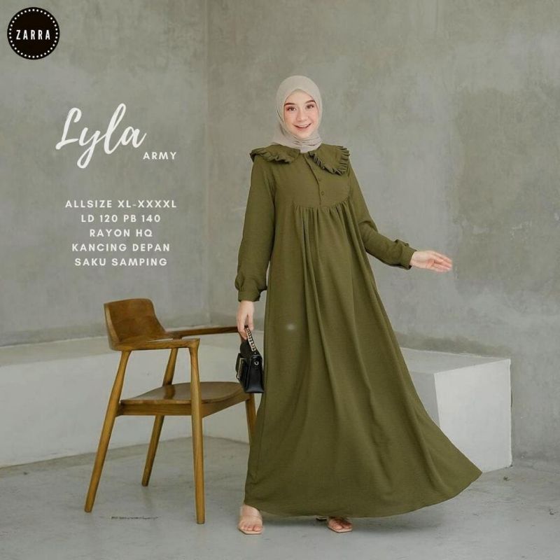 lyla Dress - Gamis Rayon Viscose JUMBO  by Zarra