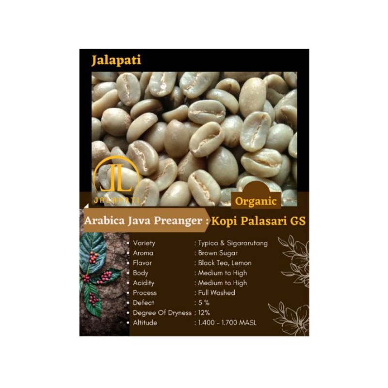 

Jalapati|GreenBean|Kopi|Arabika|JavaPreanger|Palasari|1Kg