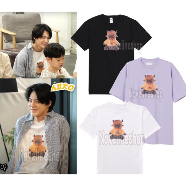 [COD] kaos Korean NCT JENO outfit BONEKA SO MOOOCH print Atasan Wanita & Pria Kaos Katun Baju Cotton