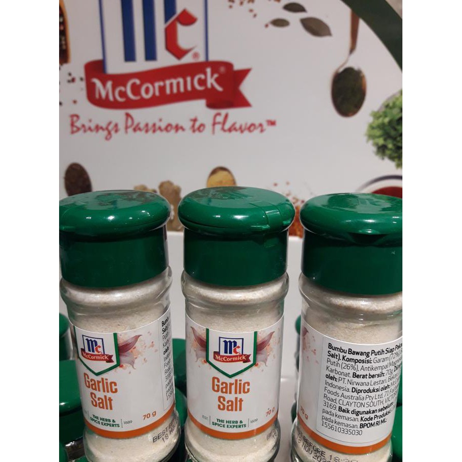 

BERKUALITAS! MC cormick garlic salt bawang putih bubuk 70 gr Btl