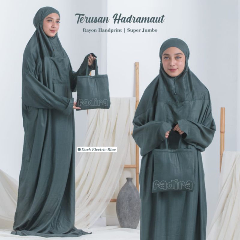 terusan hadramaut / mukena polos terusan / mukena rayon jumbo / mukenah / rukuh