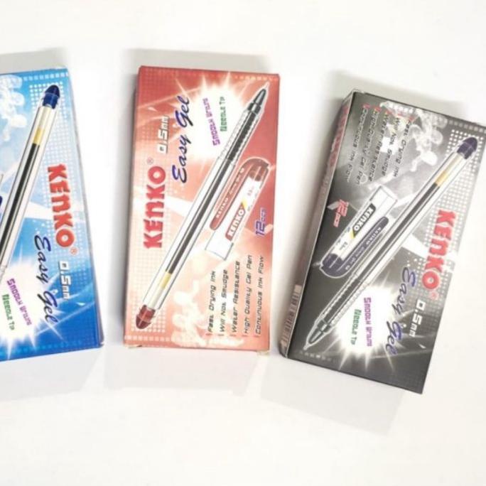 

이 Pulpen gel kenko easy 0.5mm 12 pcs Terlaris