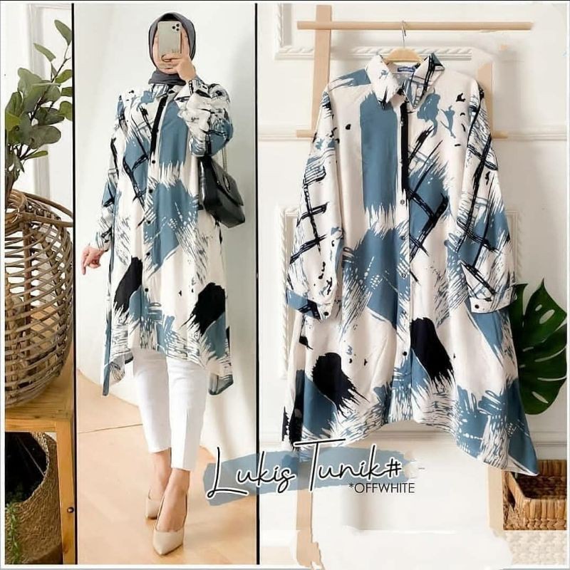 LUKIS TUNIK / TUNIK KATUN RAYON VISCOSE