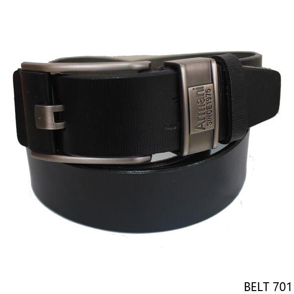 Ikat Pinggang Jarum Semi Kulit Hitam - BELT 701