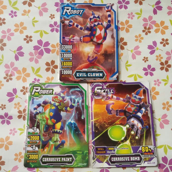 hero of robots set evil clown