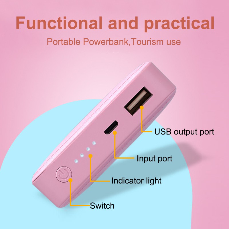 20000mAh Mini Charging Treasure Cartoon Portable Mini Power bank