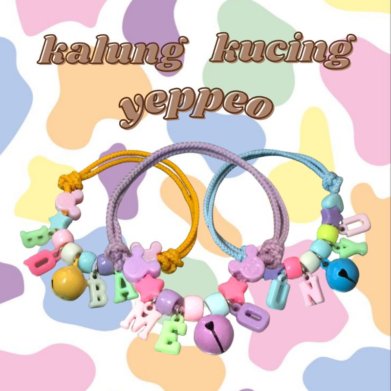 KALUNG KUCING YEPPEO FREE CUSTOM NAMA