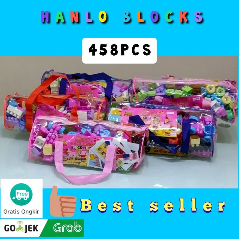 Mainan Lego blocks 458 pcs Lego bongkar pasang