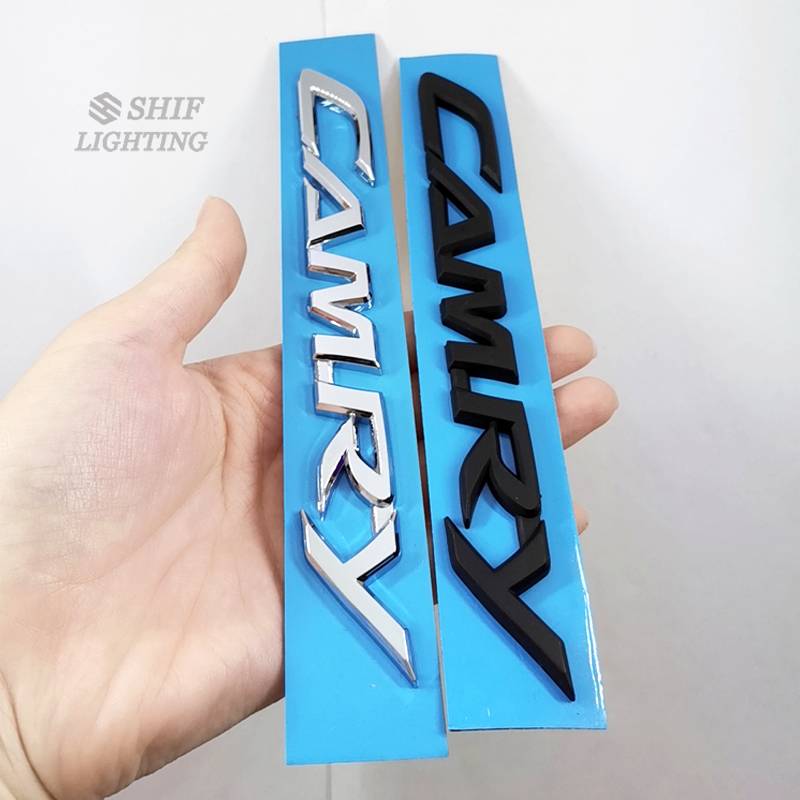 1pc Stiker Emblem Logo Camry Bahan Abs Untuk Bagasi Belakang Mobil Toyota Camry