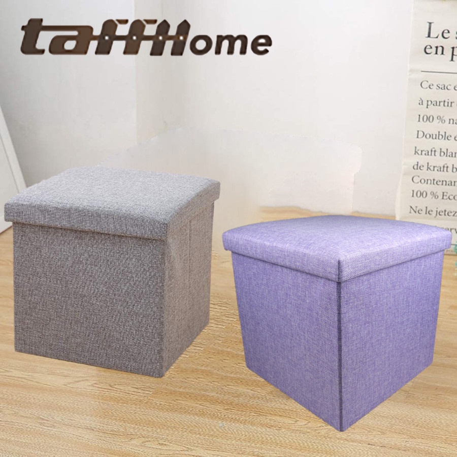 TaffHOME Sofa Kotak Penyimpanan Barang Foldable 38 x 38 x 38cm - L1705