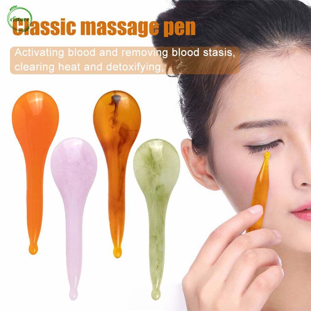 Needway Gua Sha Scraper Portable SPA Relax Facial Gua Sha Bentuk Sendok Kerut Menghilangkan Pijat Tubuh Tongkat Pijat