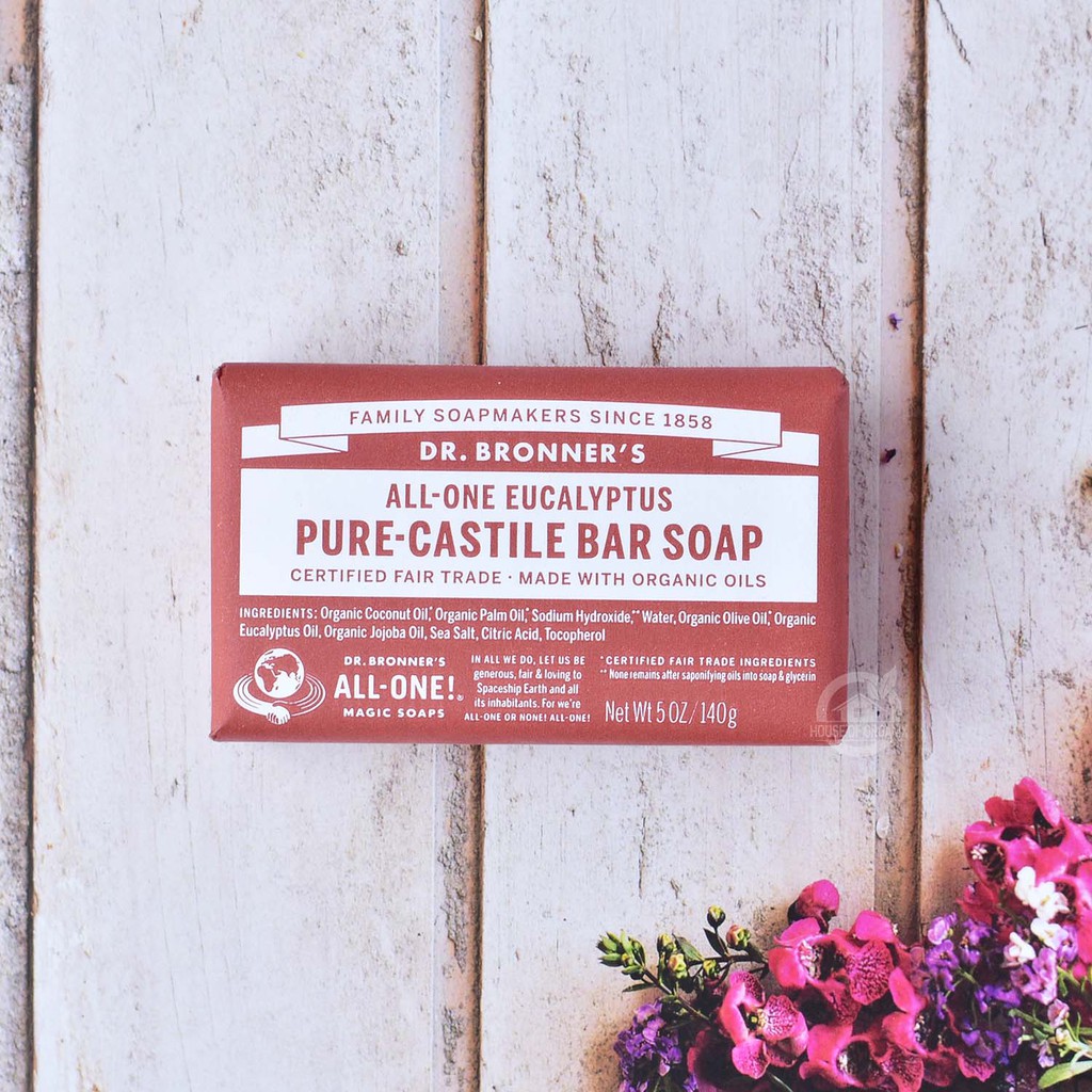 Dr. Bronners Eucalyptus Pure-Castile Bar Soap