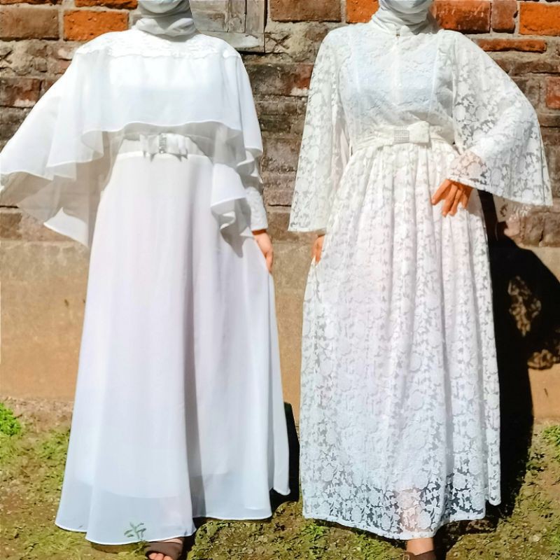 Gamis Umrah Akad / Gamis Putih / White dress
