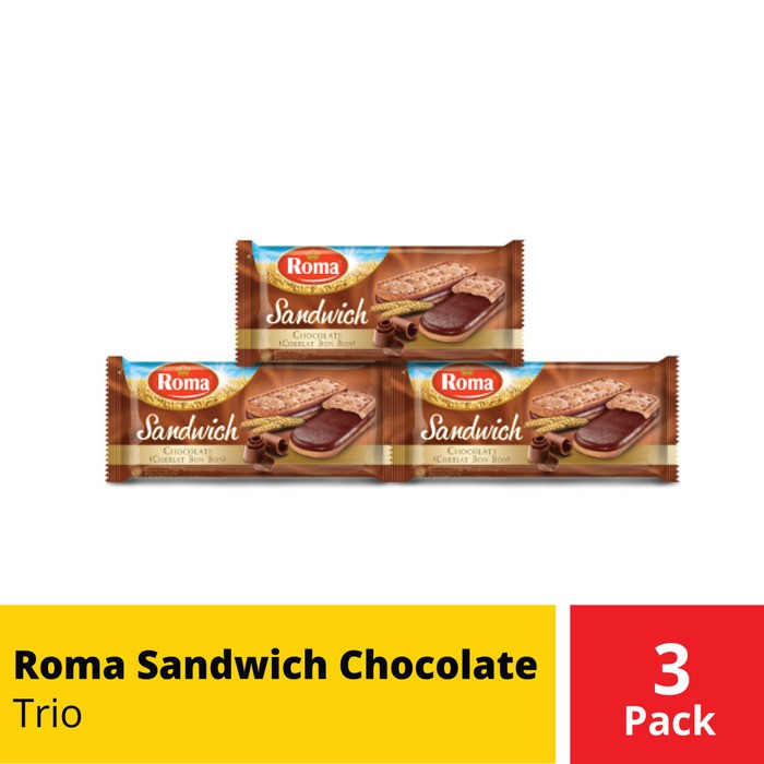 

PROMO ROMA SANDWICH CHOCOLATE TRIO TERMURAH