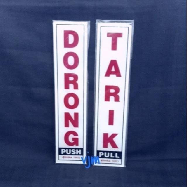 

Plat acrylic tarik/dorong/sign label push/pull/sign board stiker petunjuk akrilik