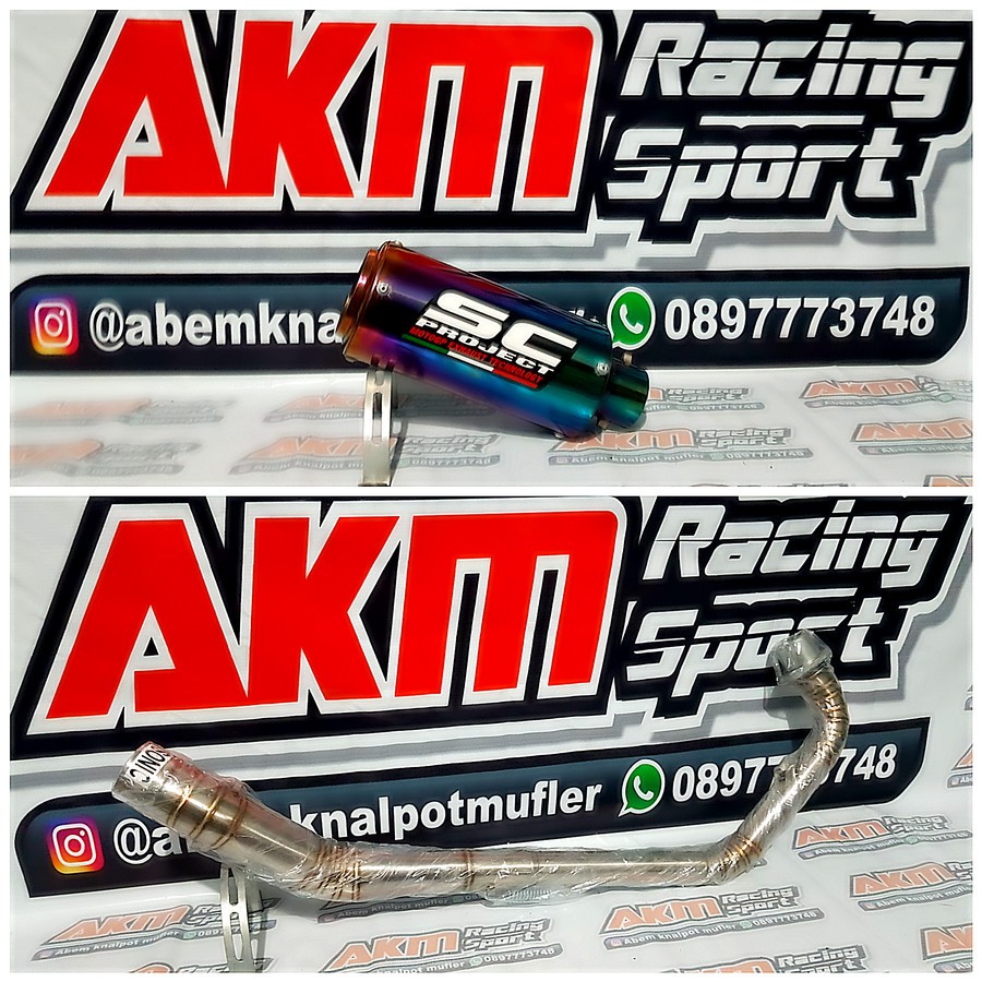 Knalpot SC Project Satria Fu fullset