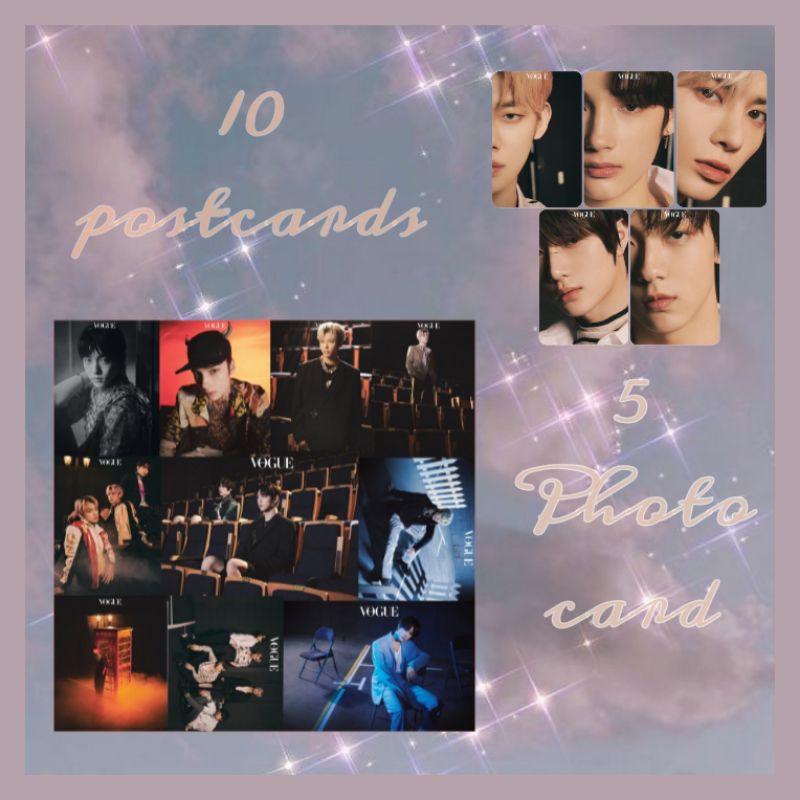 

TXT Vogue korea Photocard postcard