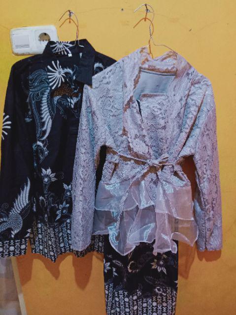 Terbaru.. Batik Couple Brukat Organza 2625