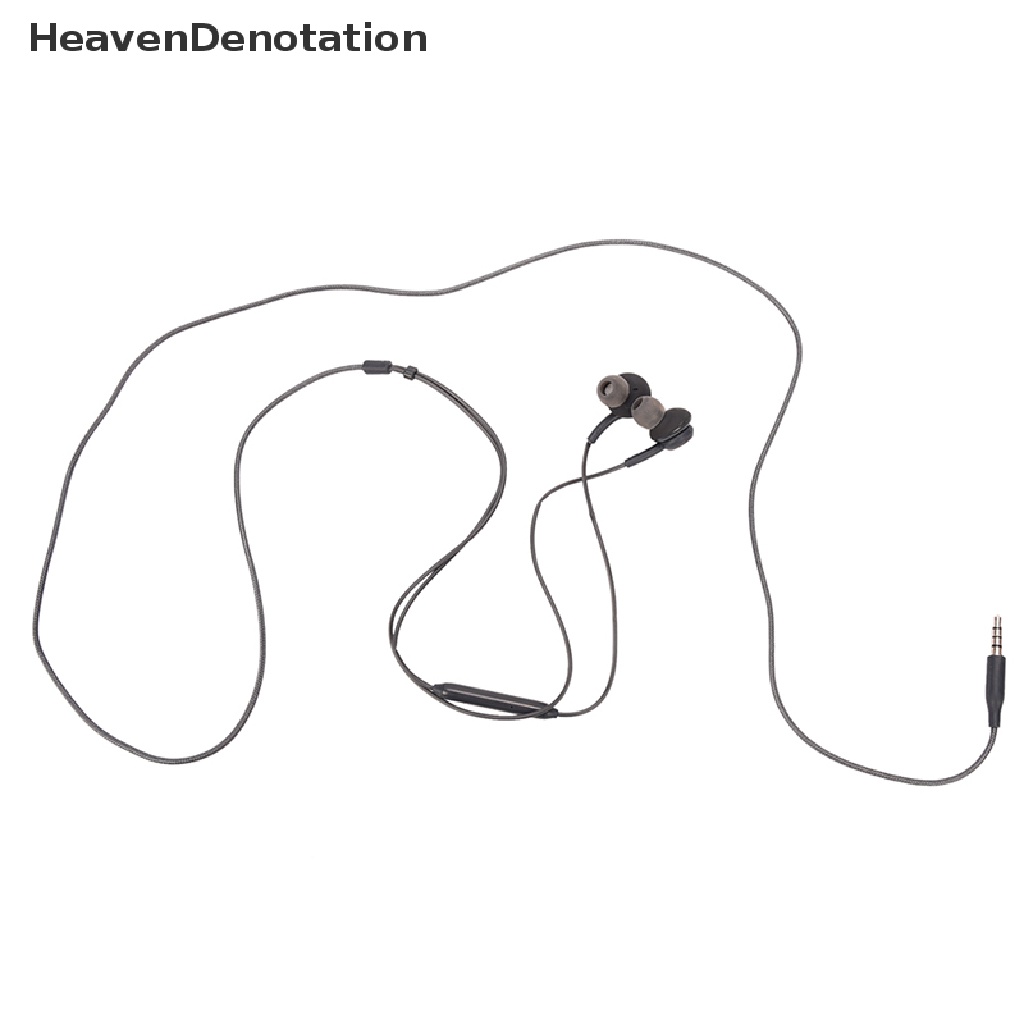 (Heavendenotation) Headset Earphone Kabel Stereo Super Bass Dengan Mic, Jack 3.5mm