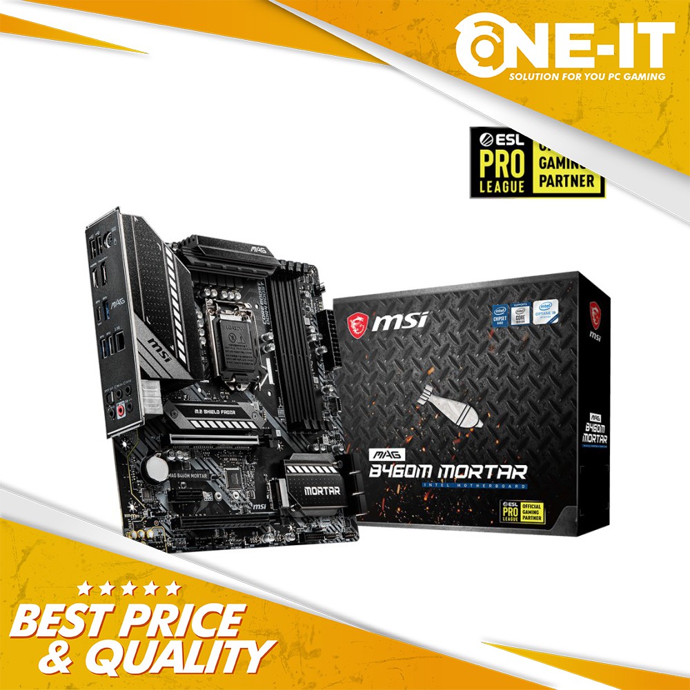 MSI MAG B460M MORTAR Motherboard mATX LGA 1200 Intel B460 DDR4
