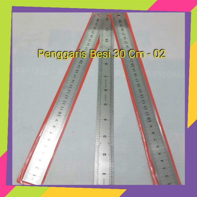 

[Fs] Penggaris Besi 30 Cm Stainless
