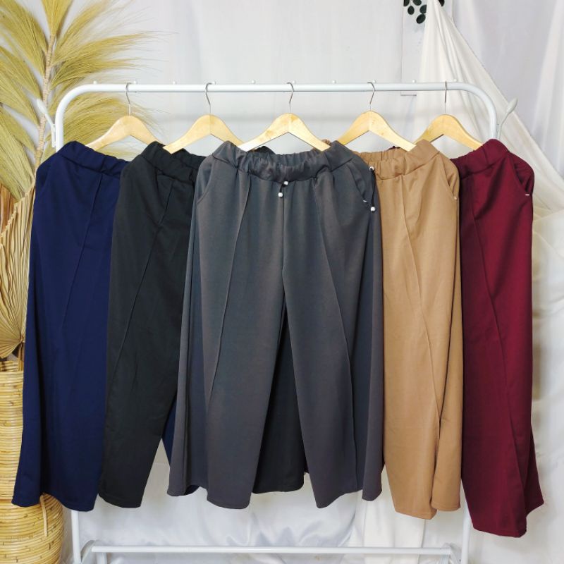 Kulot Scuba Light Jumbo // Kulot Scuba Jumbo Bisa COD // Celana Kulot Wanita Murah // Celana Kulot Jumbo