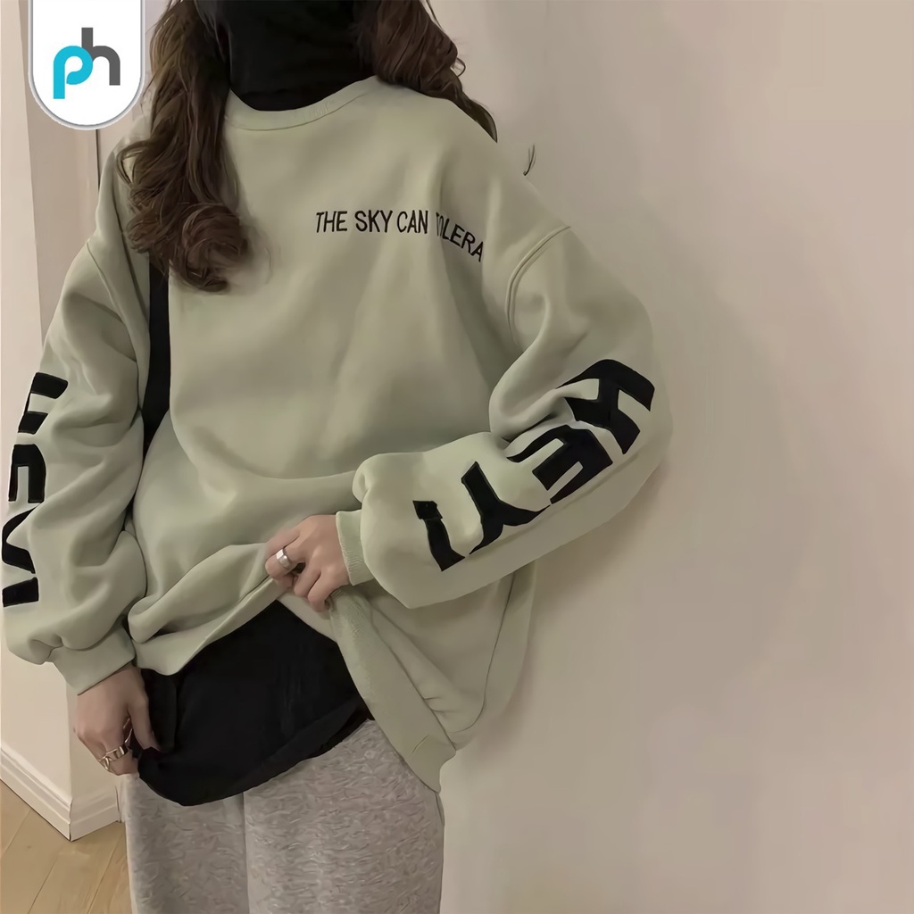 PABRIKHOODIE- BASIC SWEATER THE SKY  SIZE M-XXL (SABLON) {PRIA &amp; WANITA}