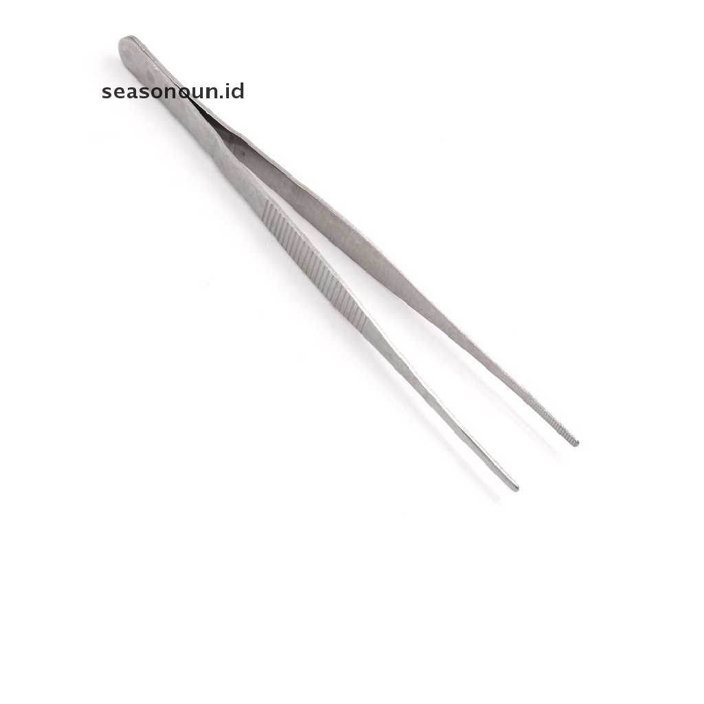 【seasonoun】 Aquarium Plant Tank BBQ Long Straight Tweezer Clip Scissor Stainless Steel .