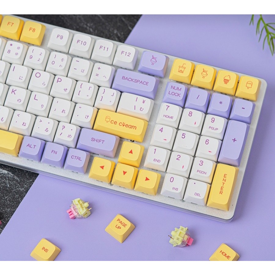 Yiqi Ice Cream PBT Dye-sub Keycaps 136 set XDA Profile