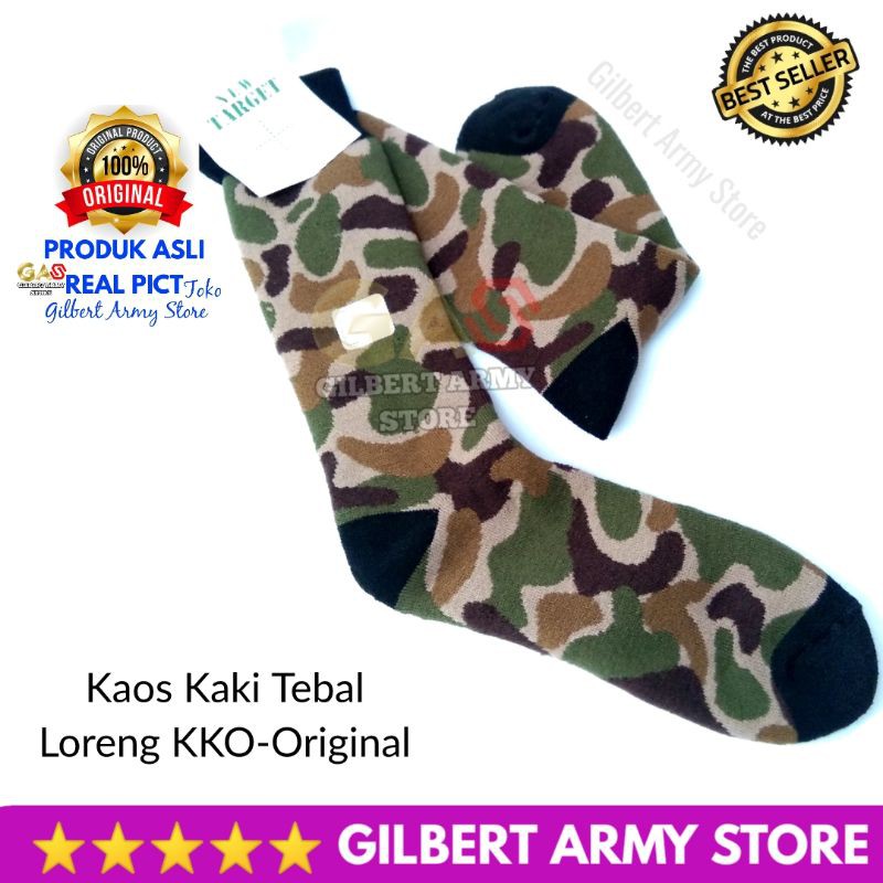 Grosir Kaos Kaki Loreng KKO Marinir Gilbert Army Store Corak Militer Terbaru Kaos Kaki Pdl Tebal