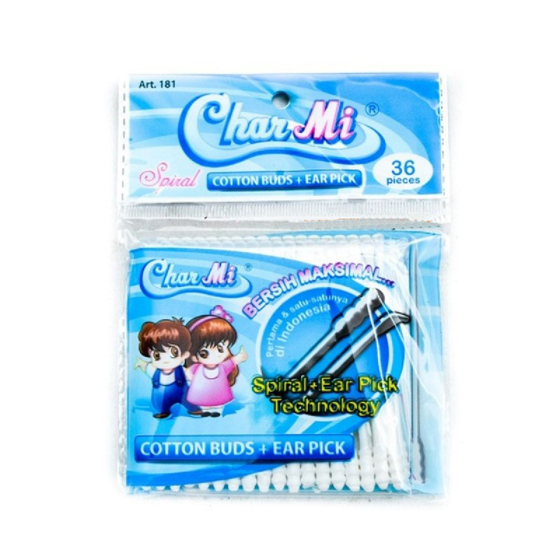 CHARMI Cotton Buds Earpick 181 isi 36 stick