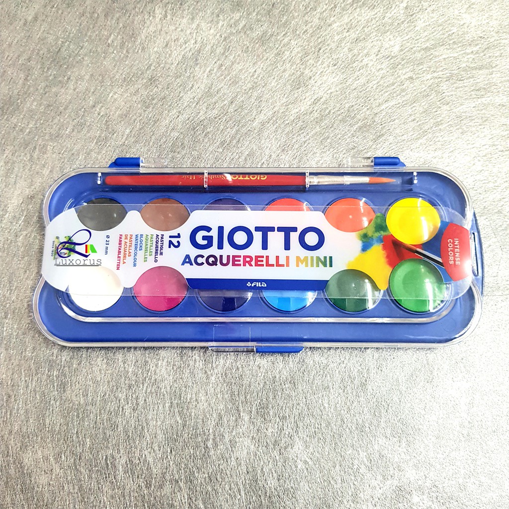 

Giotto Acquerelli Mini Blocks Watercolour Cat Air Cake 12 Warna