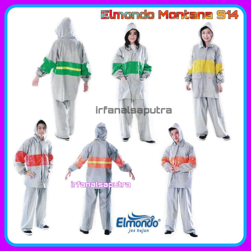 Jas Hujan Setelan Jaket Celana Elmondo Montana 914