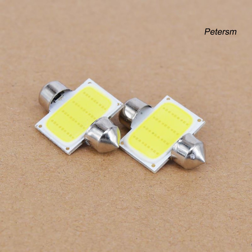 RX*2Pcs 12V COB LED White Interior Light Lamp Car Caravan Motorhome Reading