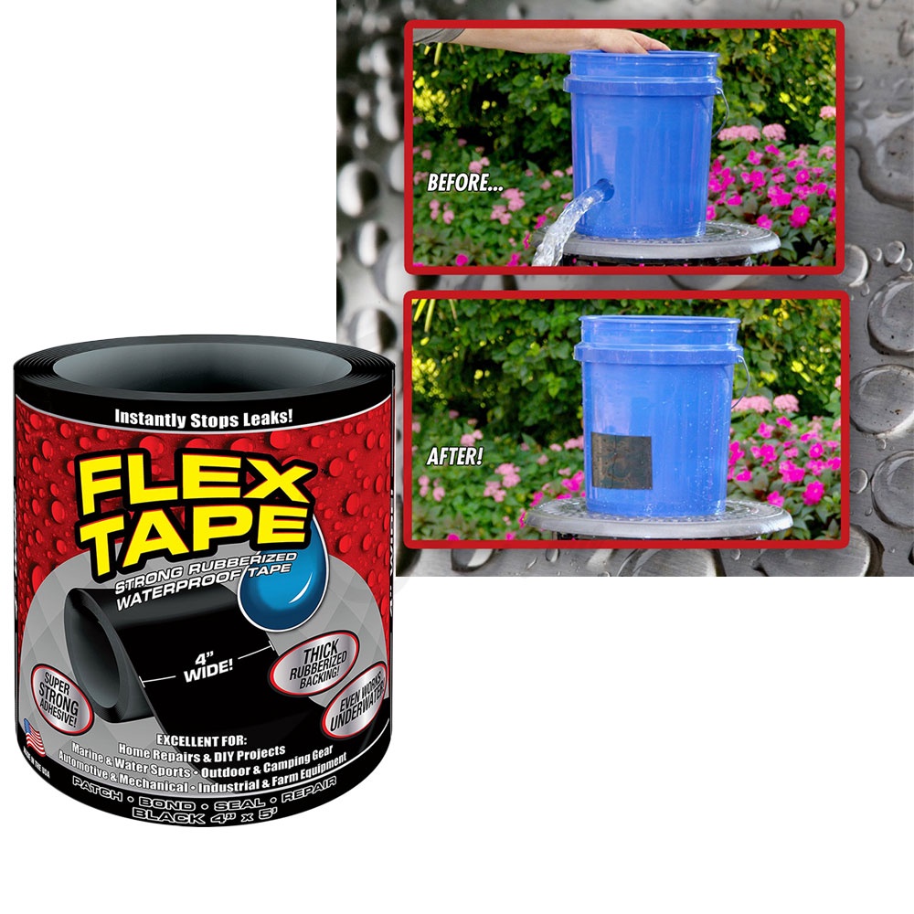 Lakban Anti Bocor Lem Anti Air Flextape BS Lakban Isolasi Anti Bocor Air Super Kuat Rubberized Waterproof - UD