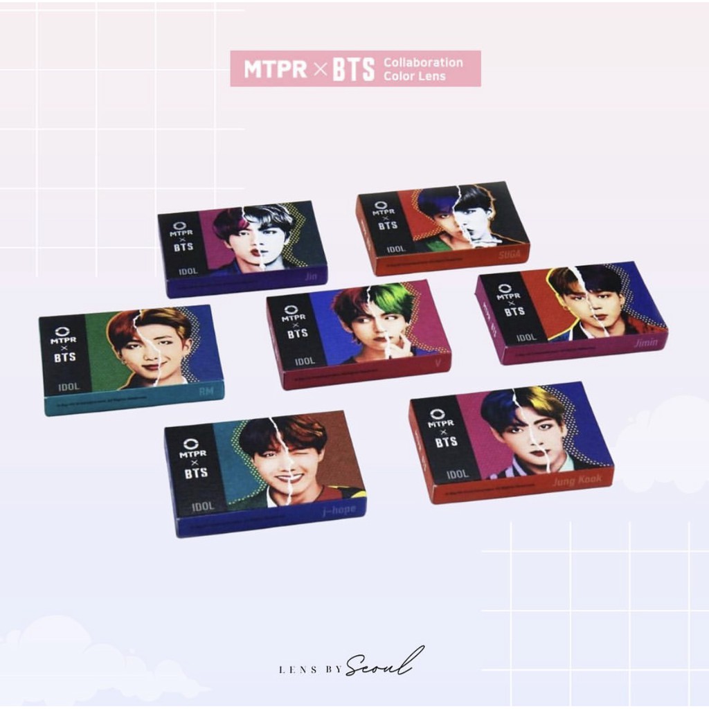 LENSBYSEOUL BTS x MTPR (IDOL Series) Official Korean Contact Soft Lens