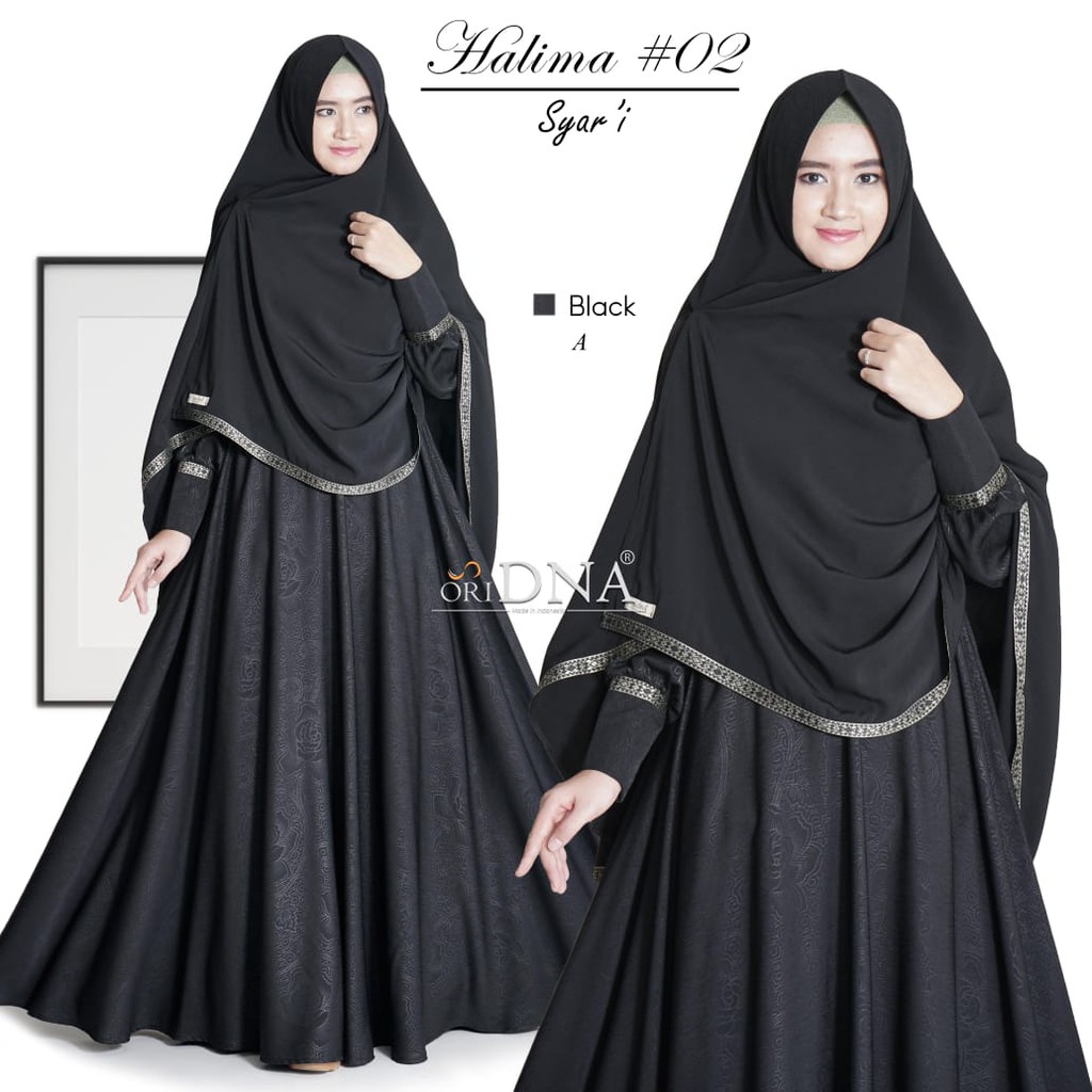 Download 43 Koleksi Gambar Gamis Hitam Polos Terbaru Gratis