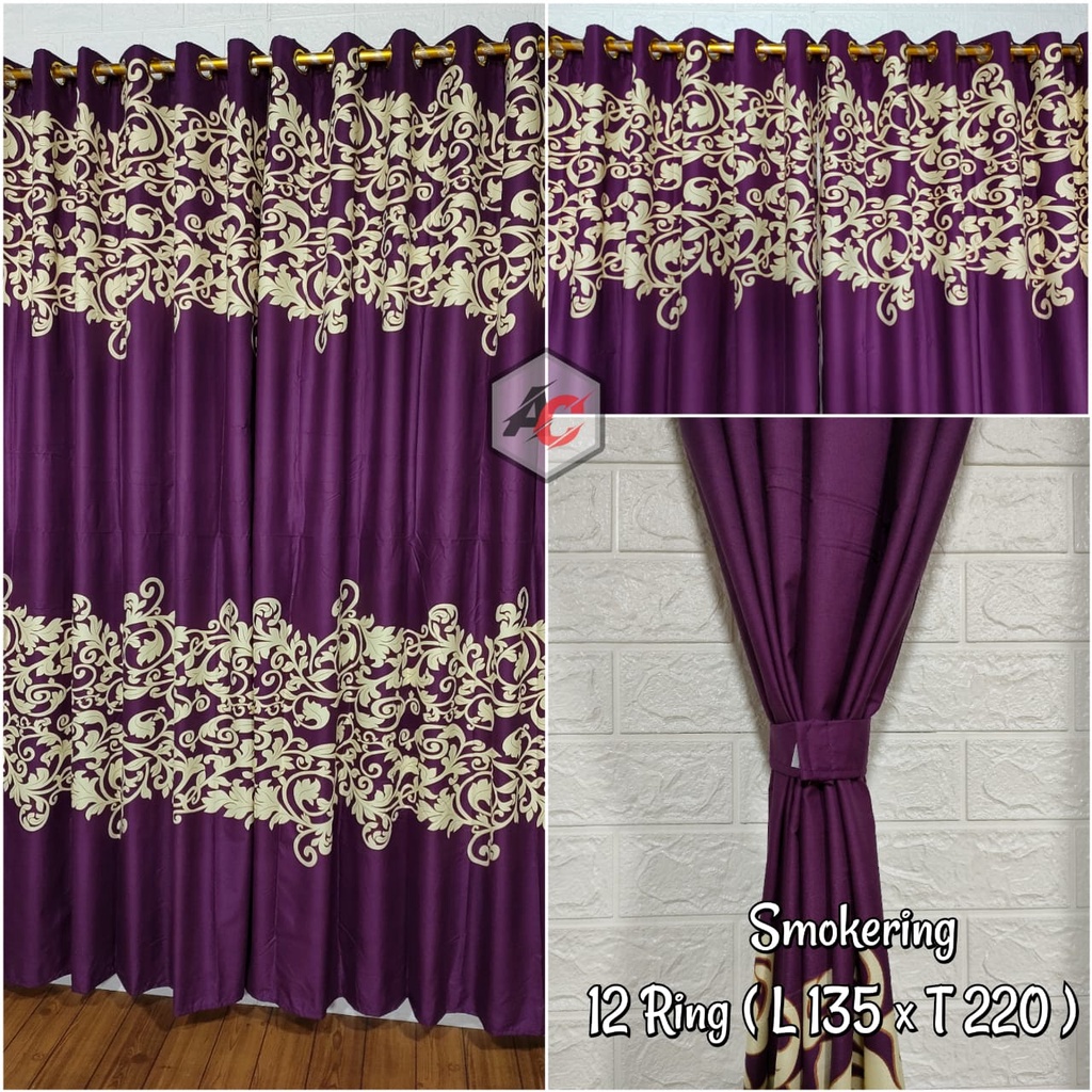 NEW MOTIF GORDEN SMOKRING GORDEN JENDELA GORDEN PINTU MOTIF BELATRIK UNGU