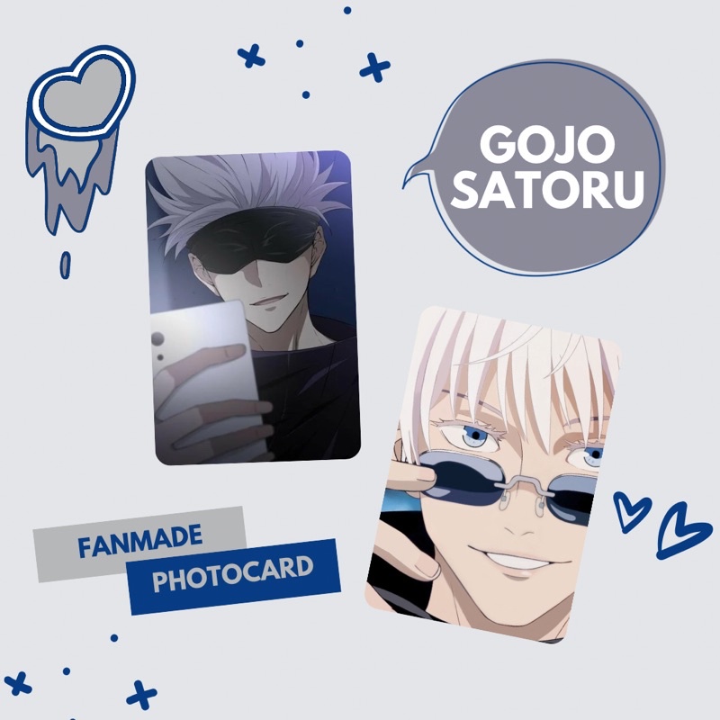 Photocard gojo satoru anime jujutsu kaisen